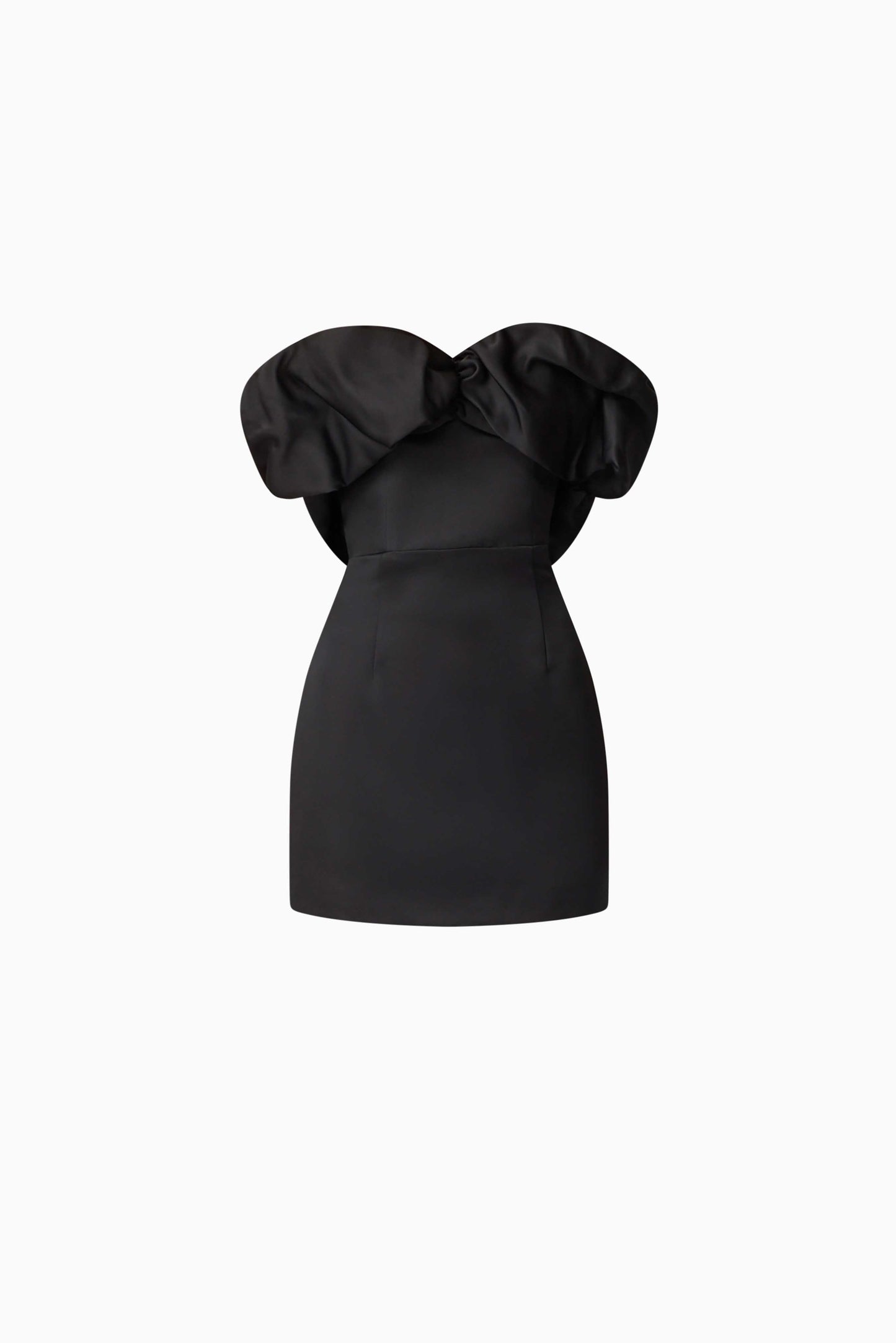 Sharon Strapless Mini Dress in Black
