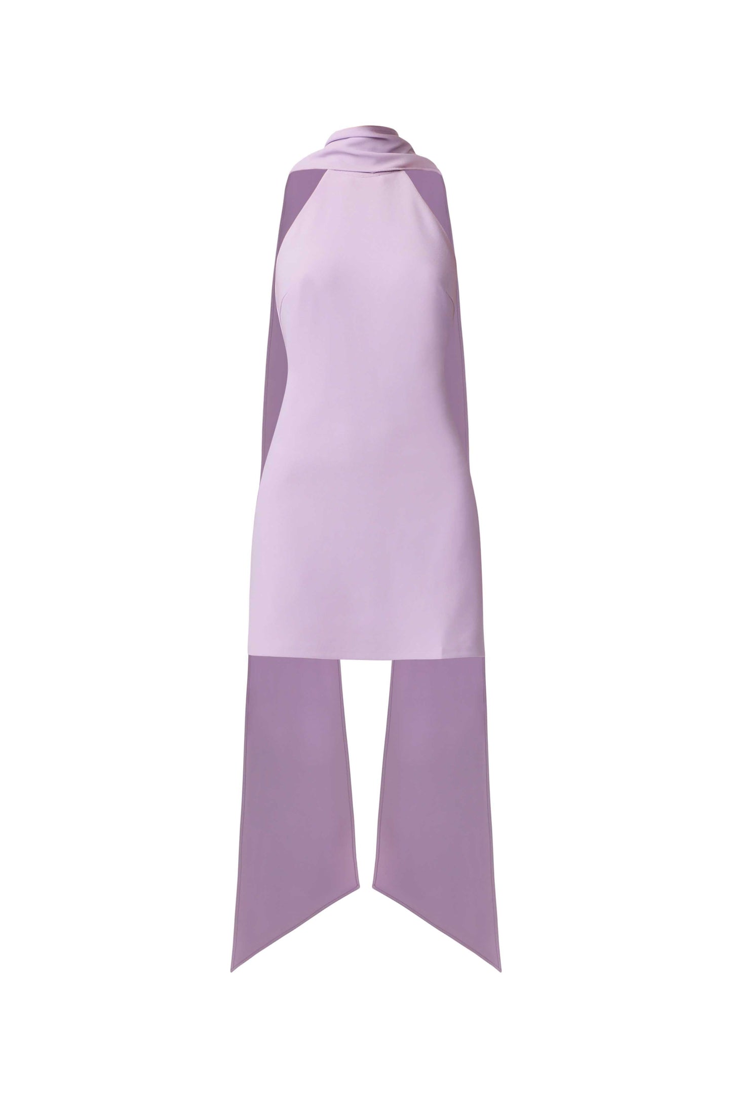 Mira Halter Mini Dress in Purple