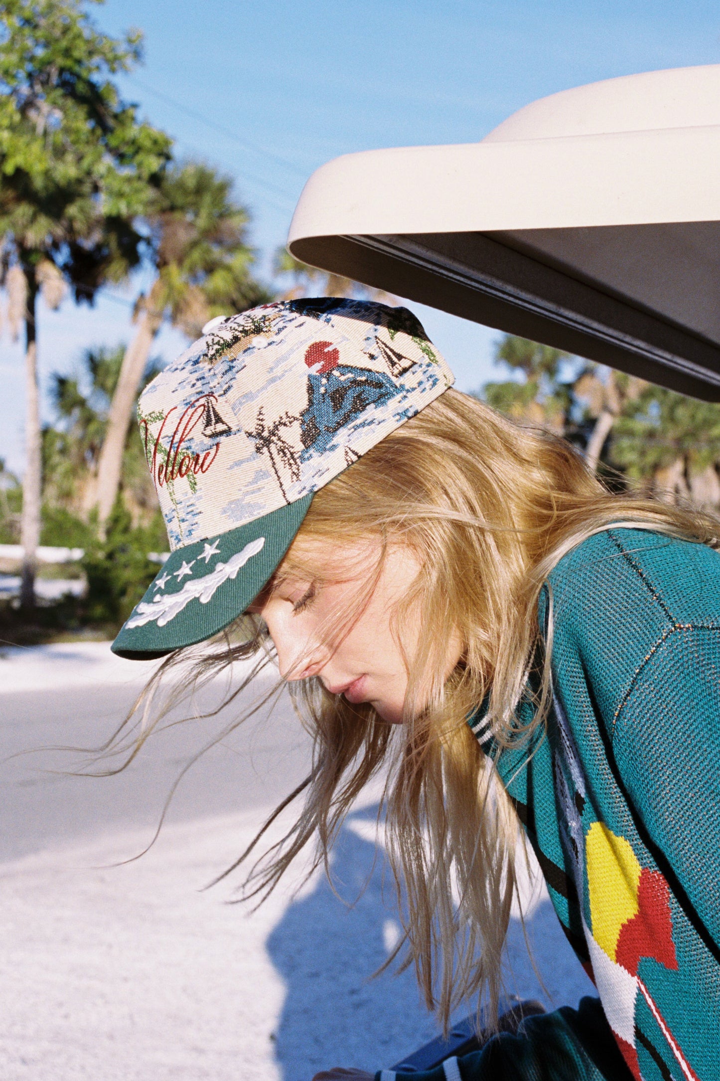 Palm Jacquard Hat