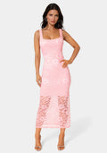 Marseille Lace Square Neck Tank Dress