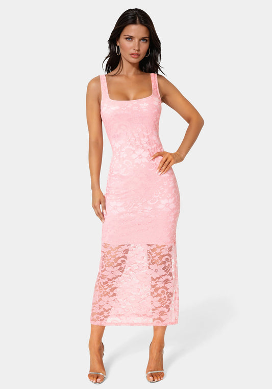 Marseille Lace Square Neck Tank Dress