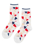 Hansel From Basel Terrazo Heart Sheer Sock
