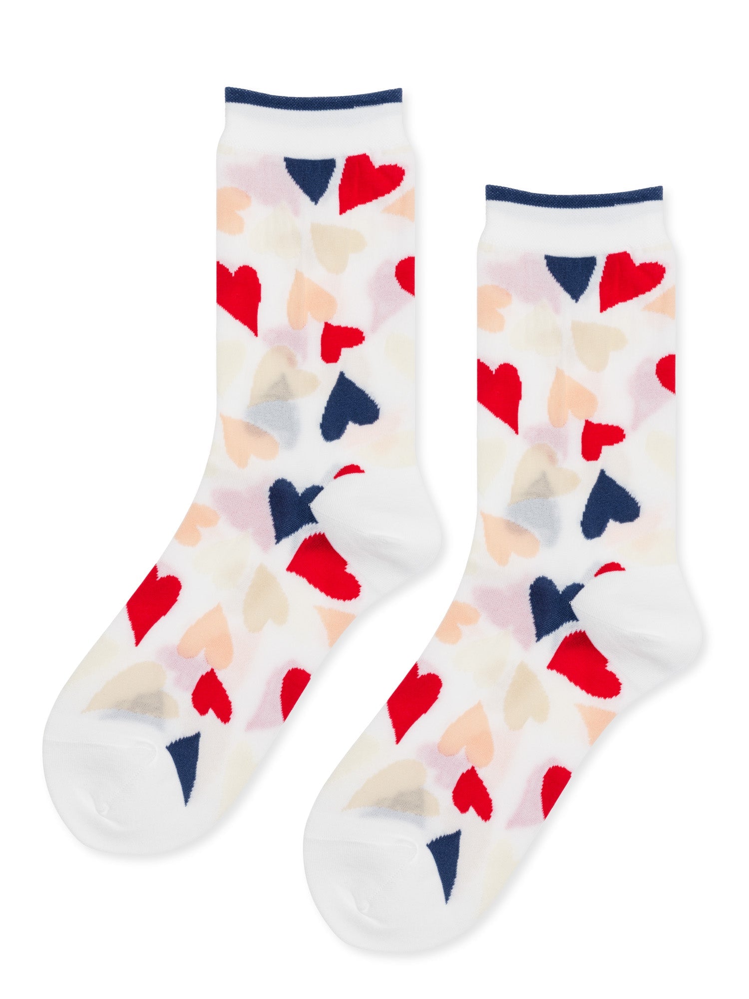 Hansel From Basel Terrazo Heart Sheer Sock