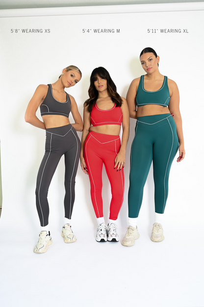 Colby Contour Leggings — Ruby