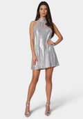 Halter Neck Trapeze Disco Dot
