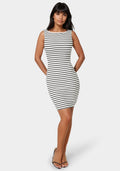 Stripe Rib Bodycon Dress
