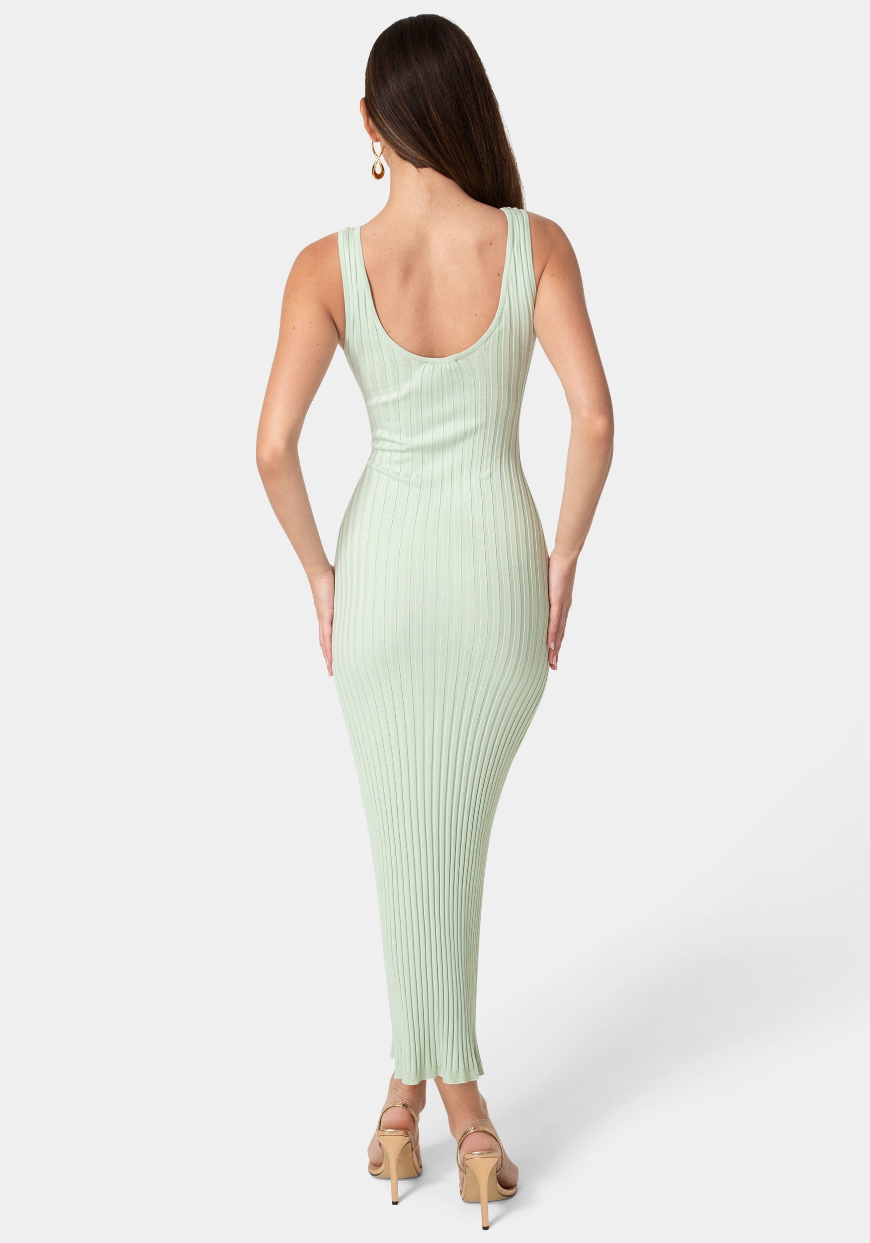 Crochet U-Neck Maxi Dress