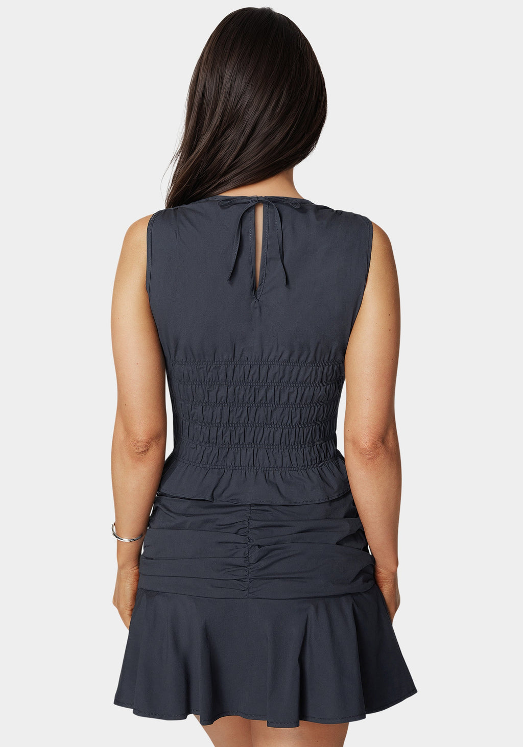 Ruched Ruffle Top