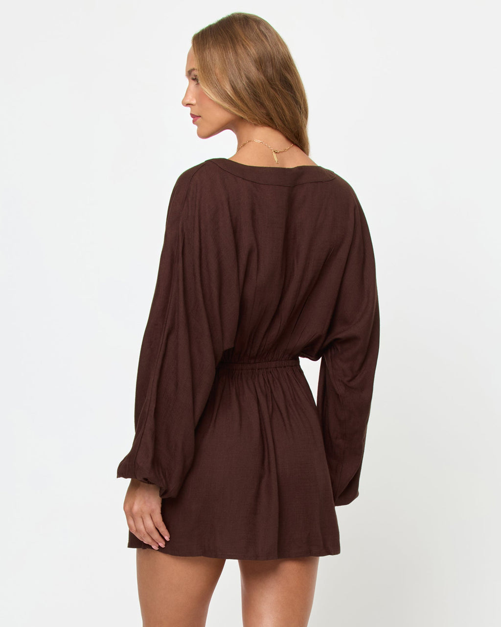 Deia Mini Dress - Espresso
