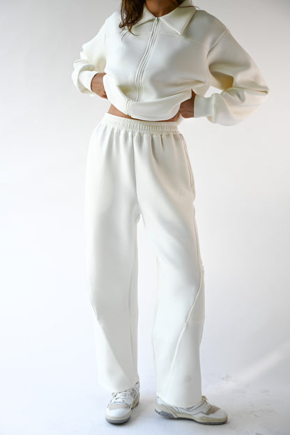 Harry Knit Neoprene Pants — Offwhite