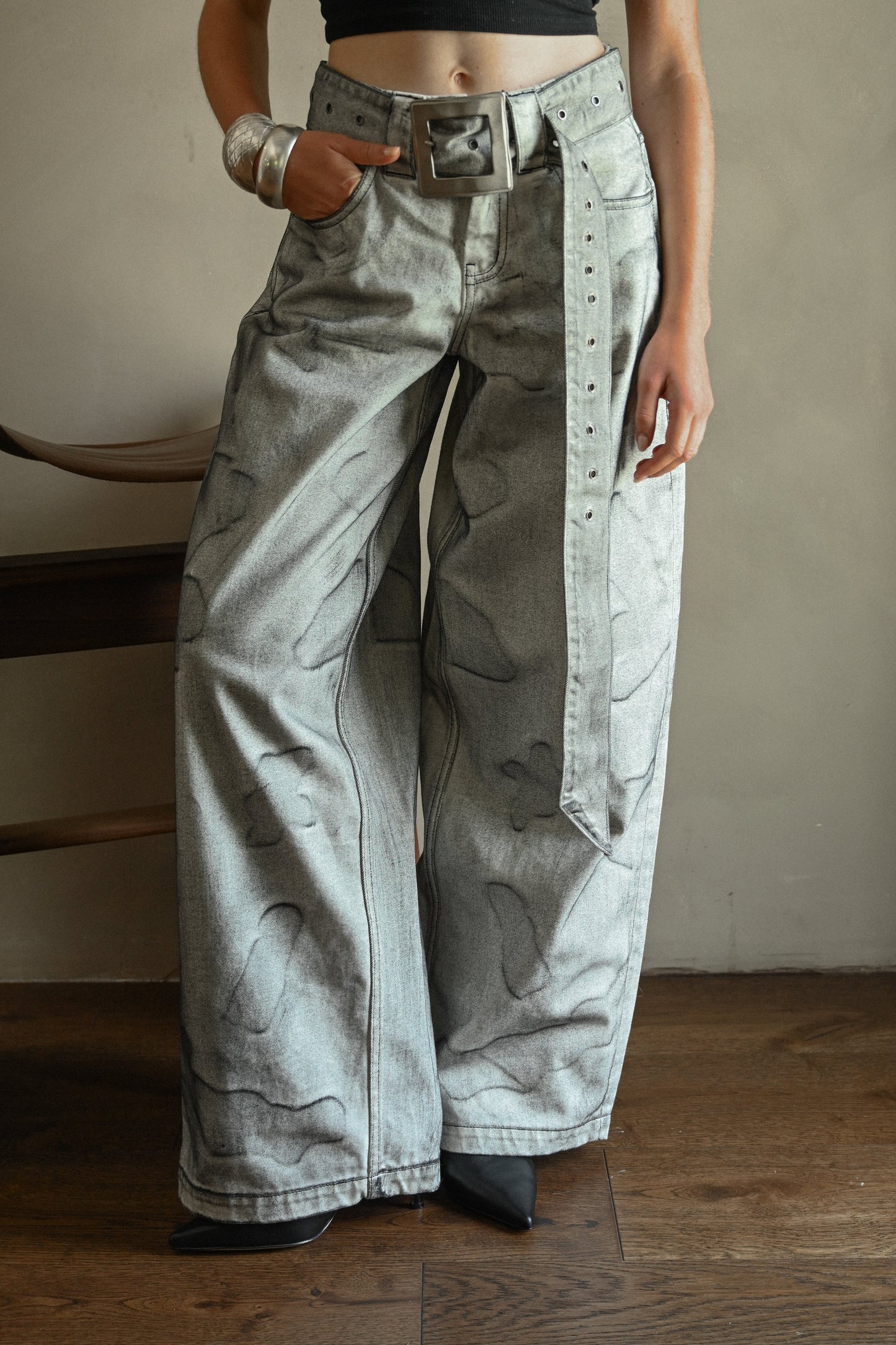 Faria Belted Jeans