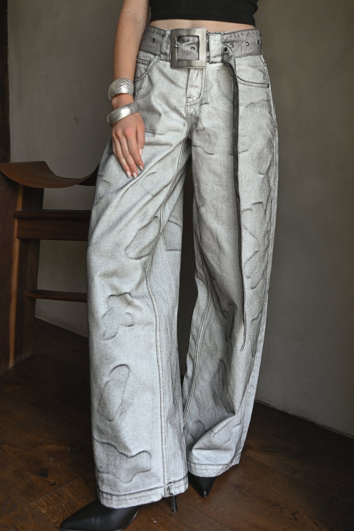 Faria Belted Jeans