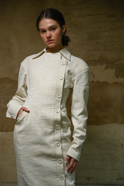 Blythe Trench Dress — Snakeskin
