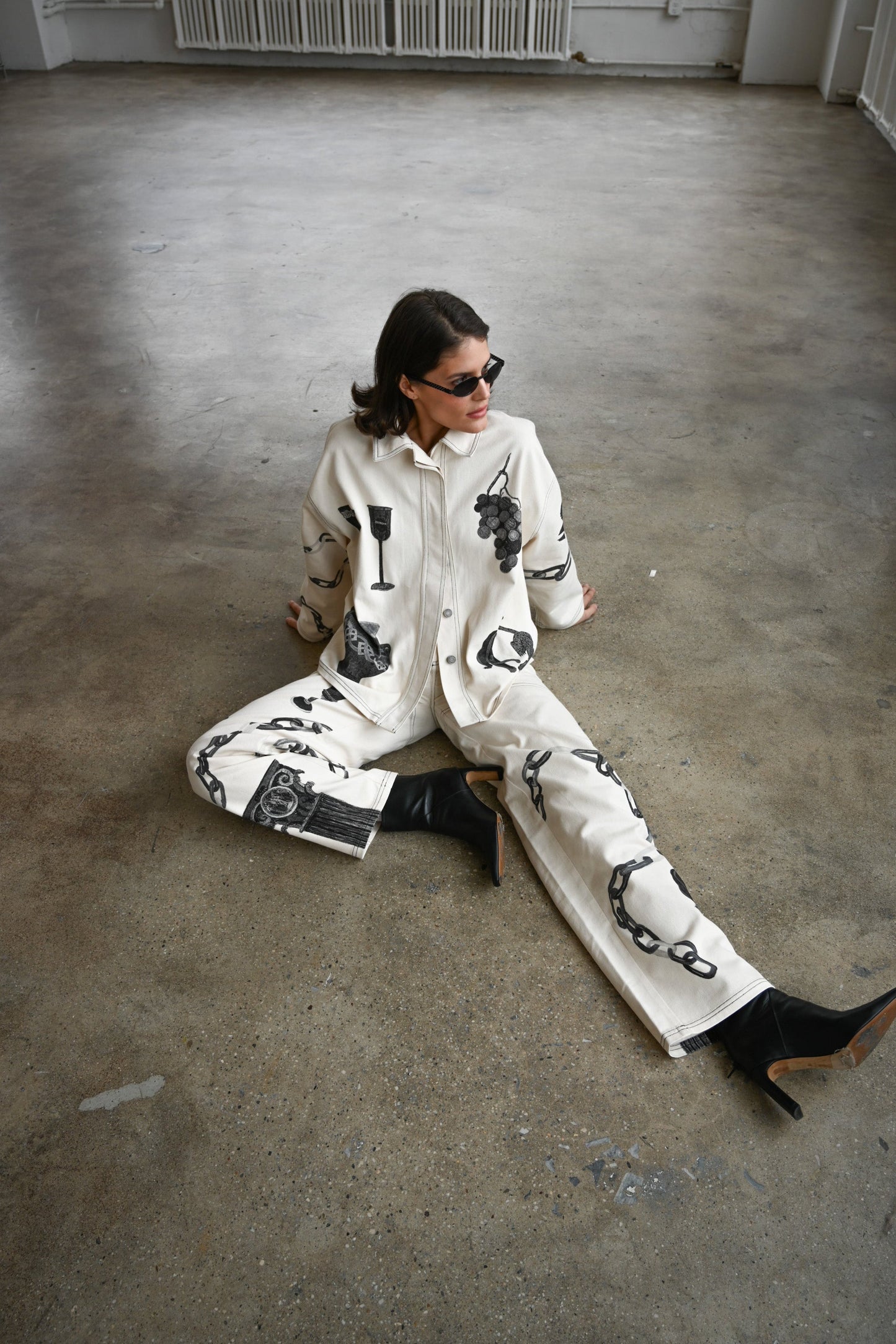 Linked Canvas Pants