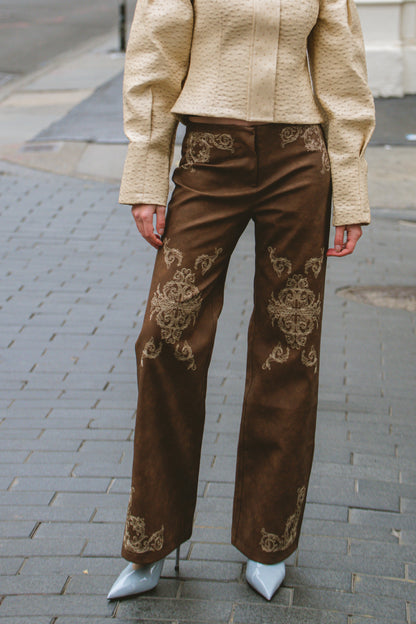 Seba Pants — Mahogany
