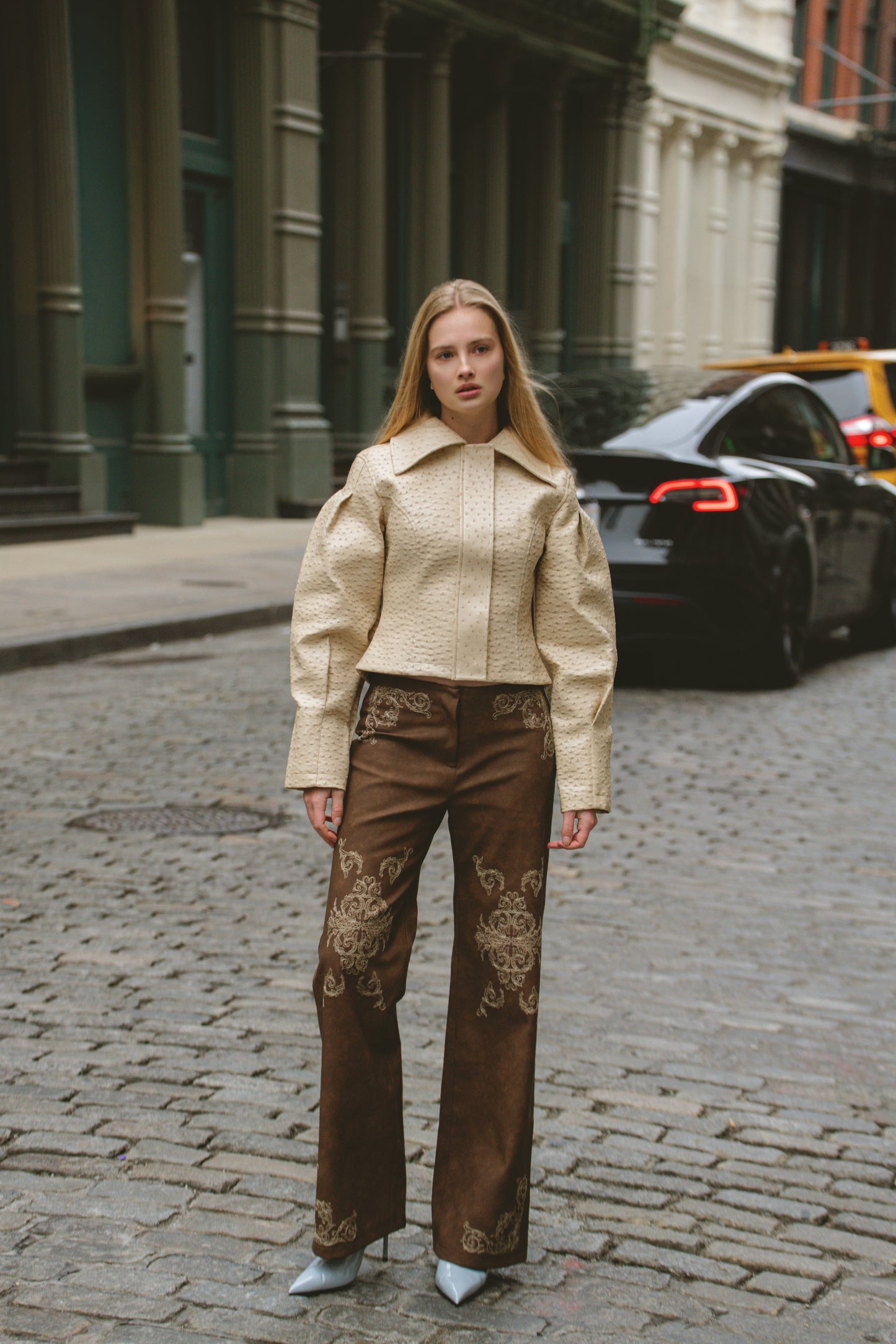 Olsen Ostrich Jacket — Sand