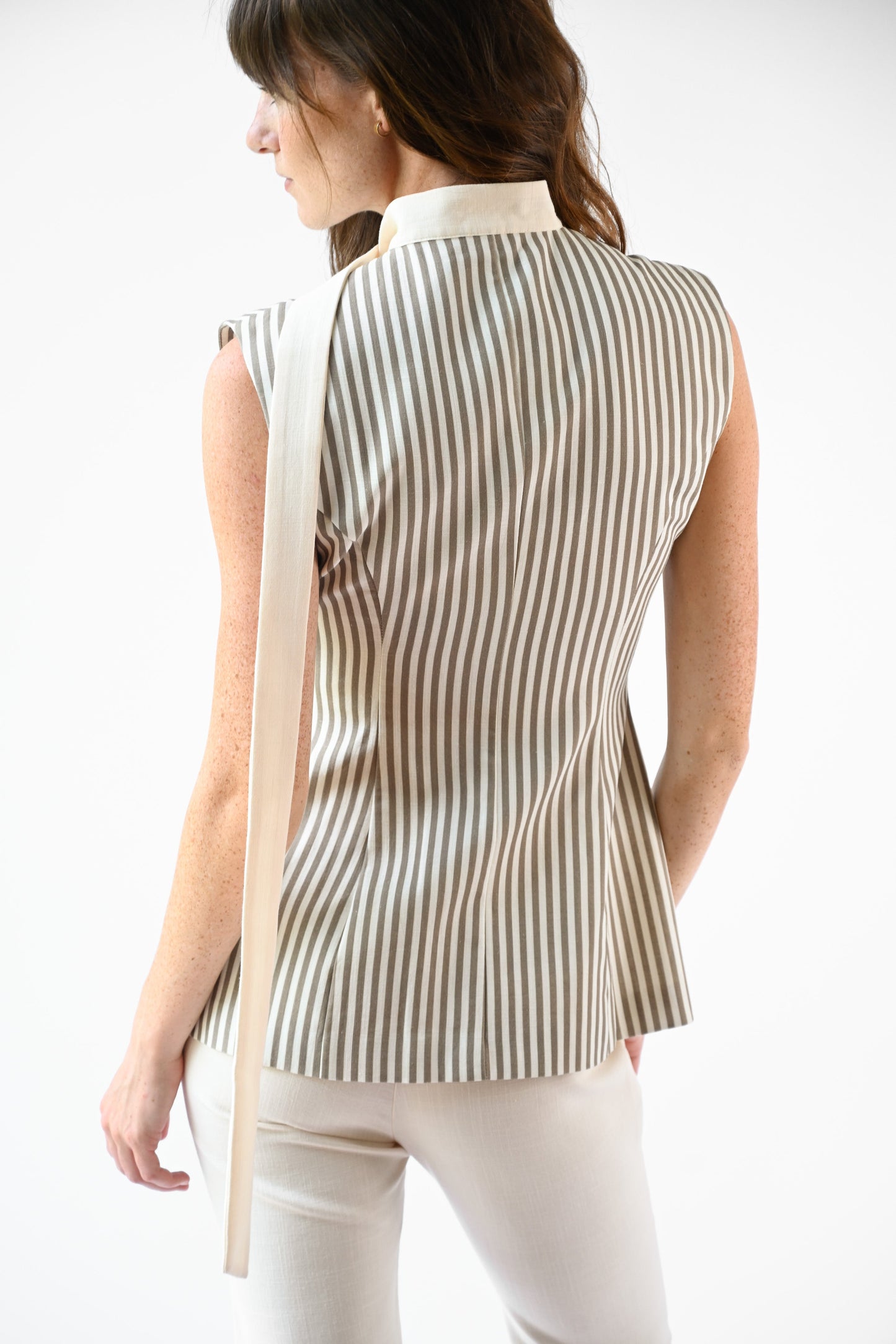 Lila Linen Scarf Top