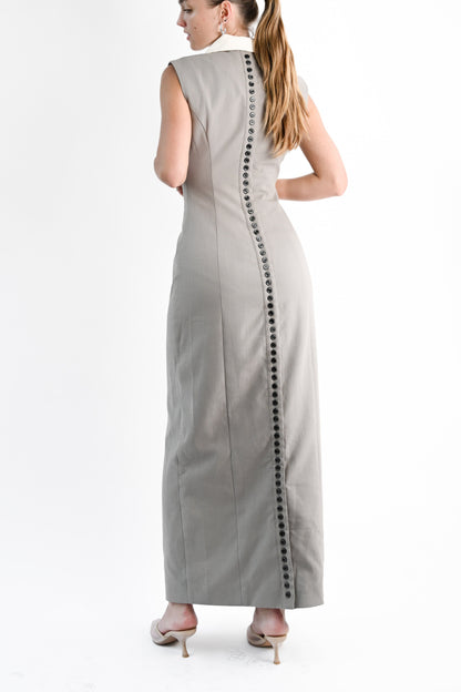 Lexi Linen Dress — Slate