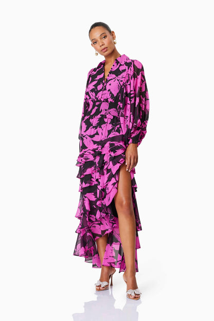 Yuna Hilo Maxi Dress In Pink
