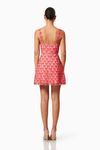 Heartthrob Mini Dress In Red