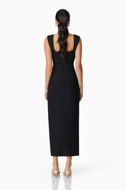 Gia Fitted Gown in Black