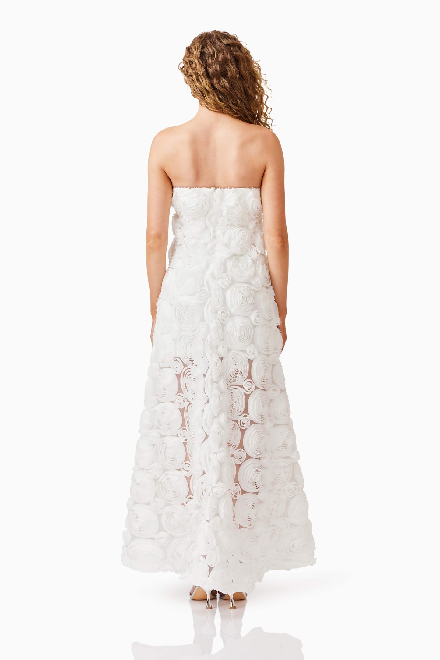 Selena Strapless Maxi Dress in White