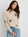 Printed Shaker Stitch Sweater