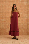 Gina Dress In Sangria