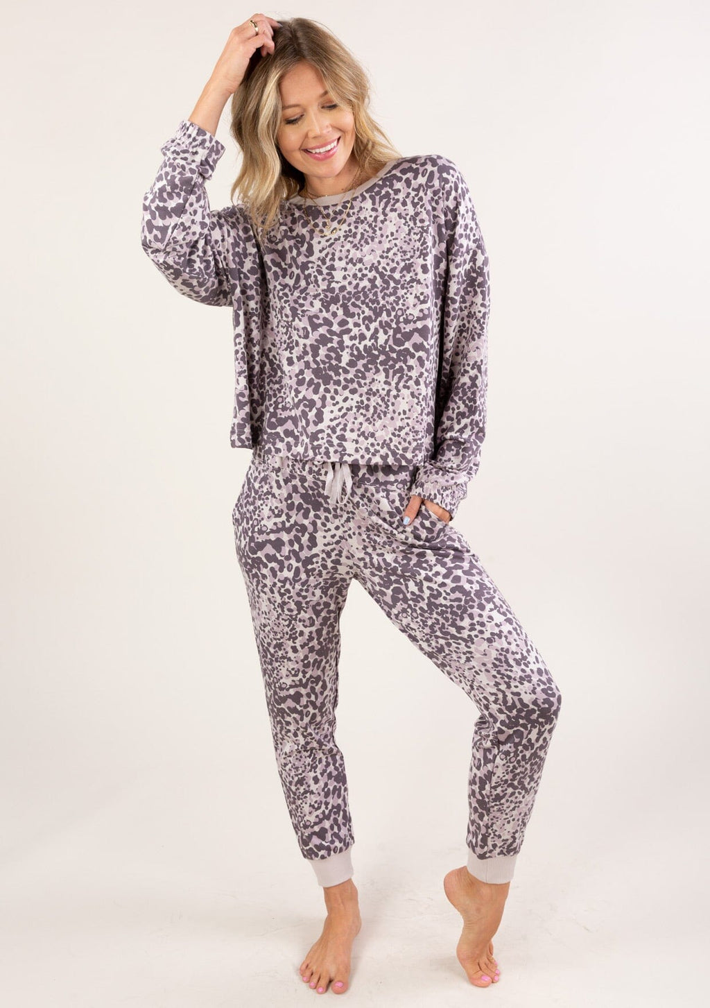 Sweet Spot Animal Print Sweatshirt