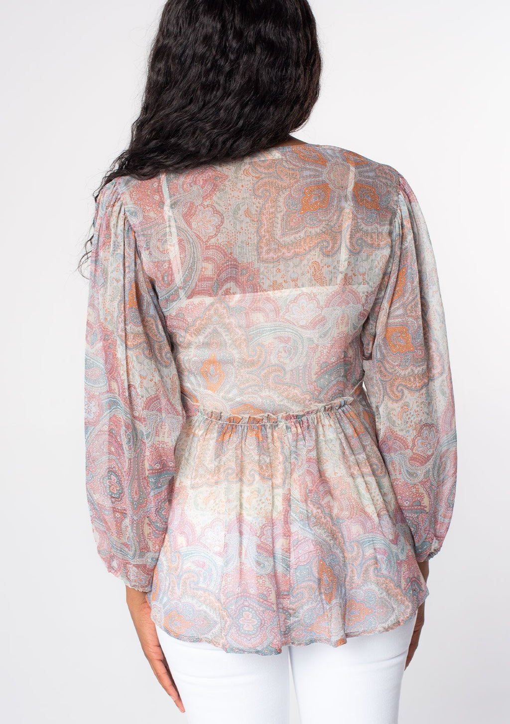 Destiny Sheer Paisley Top