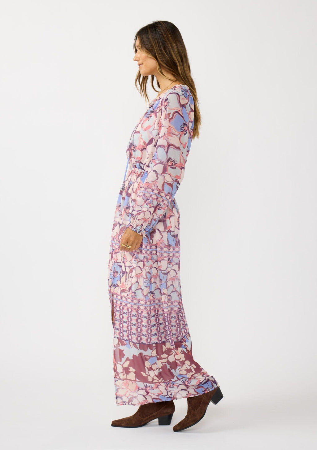 Wisteria Floral Maxi Dress
