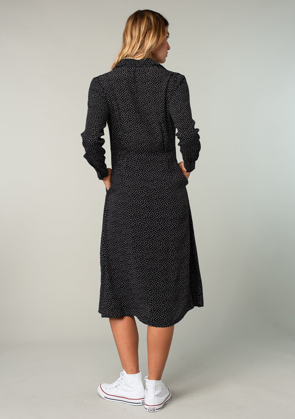 Bonjour Button Front Midi Dress