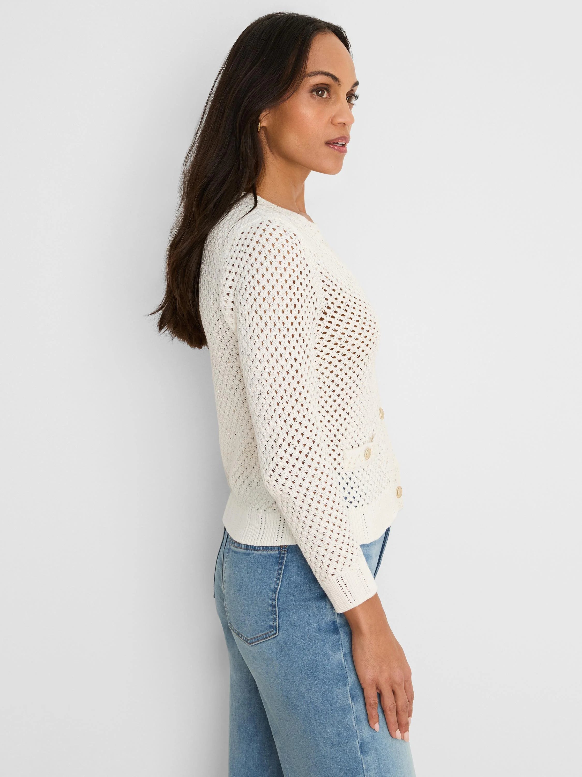 Sequin Glow Cardigan