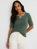 NZT Elbow Sleeve Notch Tee