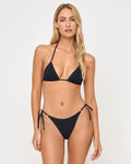 Banning Bikini Top - Ribbed Black