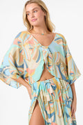 Anna Printed Reversible Cover-Up Top