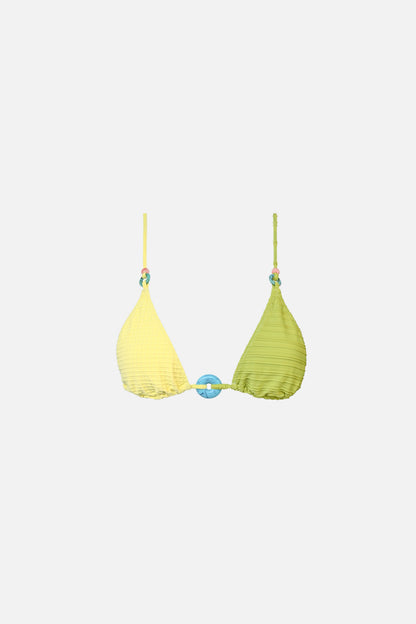 Sade Charm Top — Textured Citron