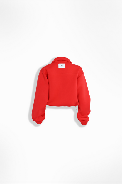 Kasey Knit Neoprene Jacket — Ruby