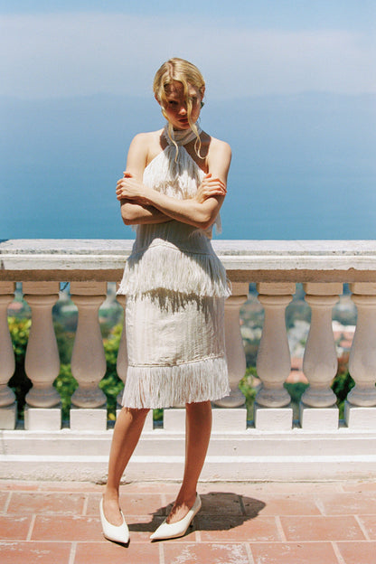 Fritz Fringe Skirt — Ivory